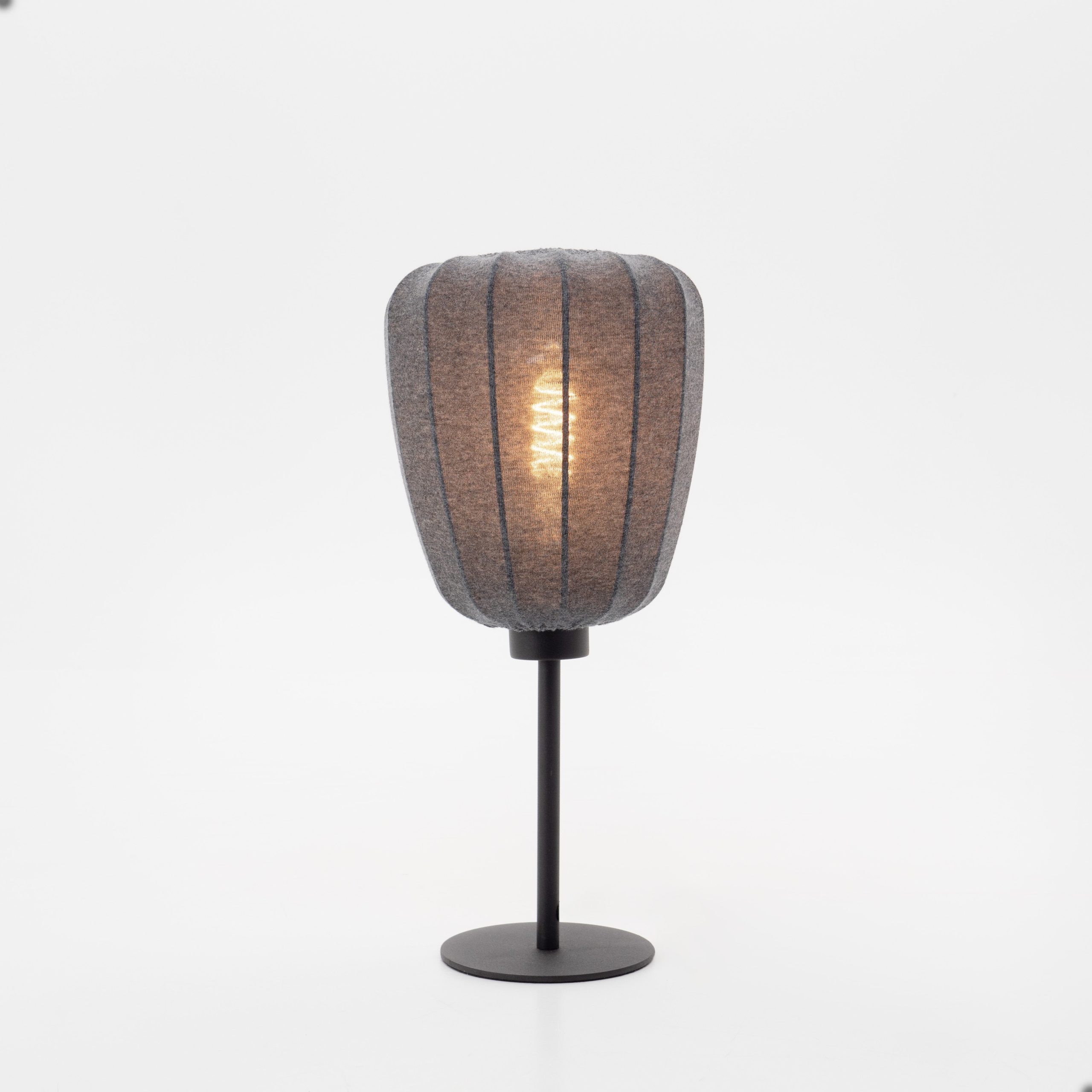 EGLO tafellamp Barlaston - e27 - 39 cm - zwart/grijs - uitwasbaar text