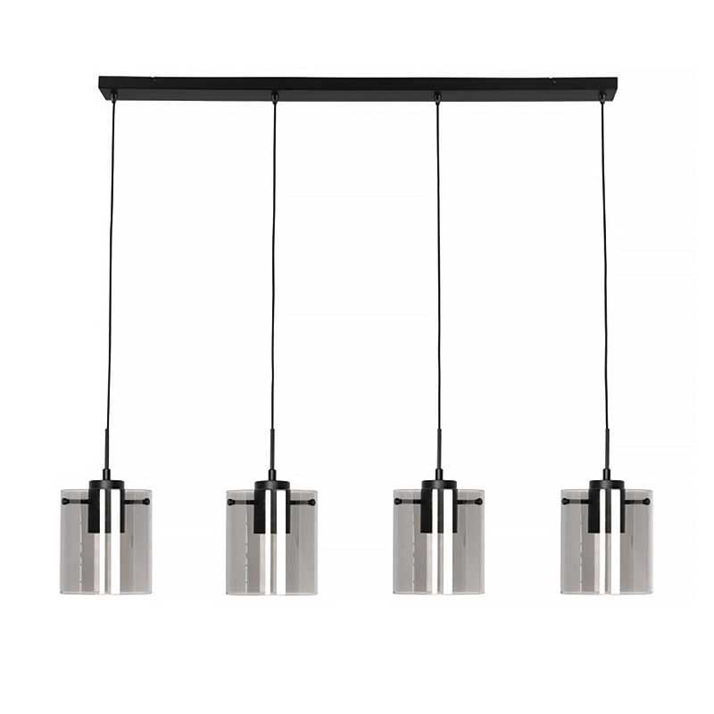 Freelight hanglamp Interno - 4 lichts - 120 x 150 cm - zwart
