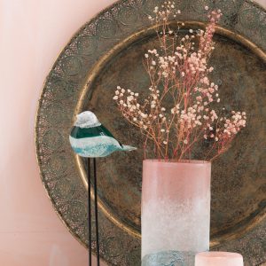 J-Line droogbloemen – Bundel Gypsophilia Gedroogd – riet – roze