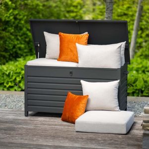 Cambridge kussenbox – aluminium – 155x97xH82,5 cm – carbon black Cambridge kussenbox – aluminium – 155x97xH82,5 cm – carbon black