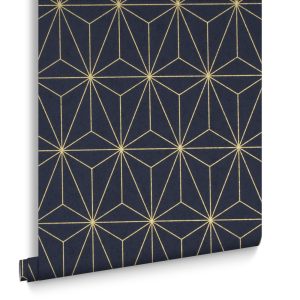 Graham & Brown Vliesbehang – Prism Navy – 10mx53cm