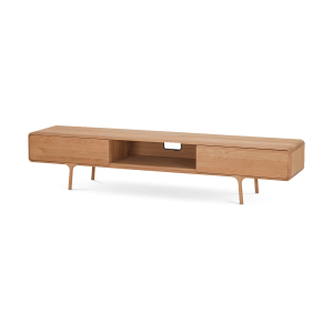 Gazzda Fawn Lowboard TV meubel Naturel – 2 Lades – 220 cm