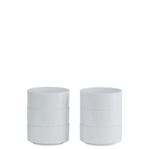 Heller Max Schalen set 6-delig – Ø127mm – H 57mm – Wit Heller Max Schalen set 6-delig – Ø127mm – H 57mm – Wit