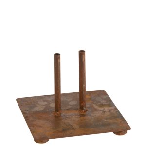 J-Line voet voor tuinprikker – tuinsteker 2 pin – ijzer – roest – smal J-Line voet voor tuinprikker – tuinsteker 2 pin – ijzer – roest – smal