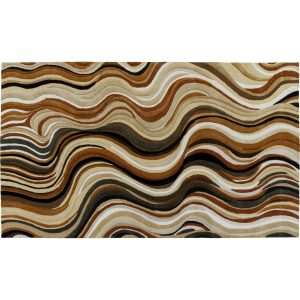 Kare Design Vloerkleed New Wave 300x200cm bruin Kare Design Vloerkleed New Wave 300x200cm bruin