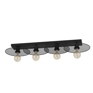 EGLO plafondlamp Ikeston – e27 – 95 cm – zwart – staal EGLO plafondlamp Ikeston – e27 – 95 cm – zwart – staal