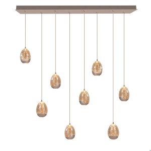 Highlight hanglamp Egg – 8 lichts – 115 x 155 cm – champagne Highlight hanglamp Egg – 8 lichts – 115 x 155 cm – champagne