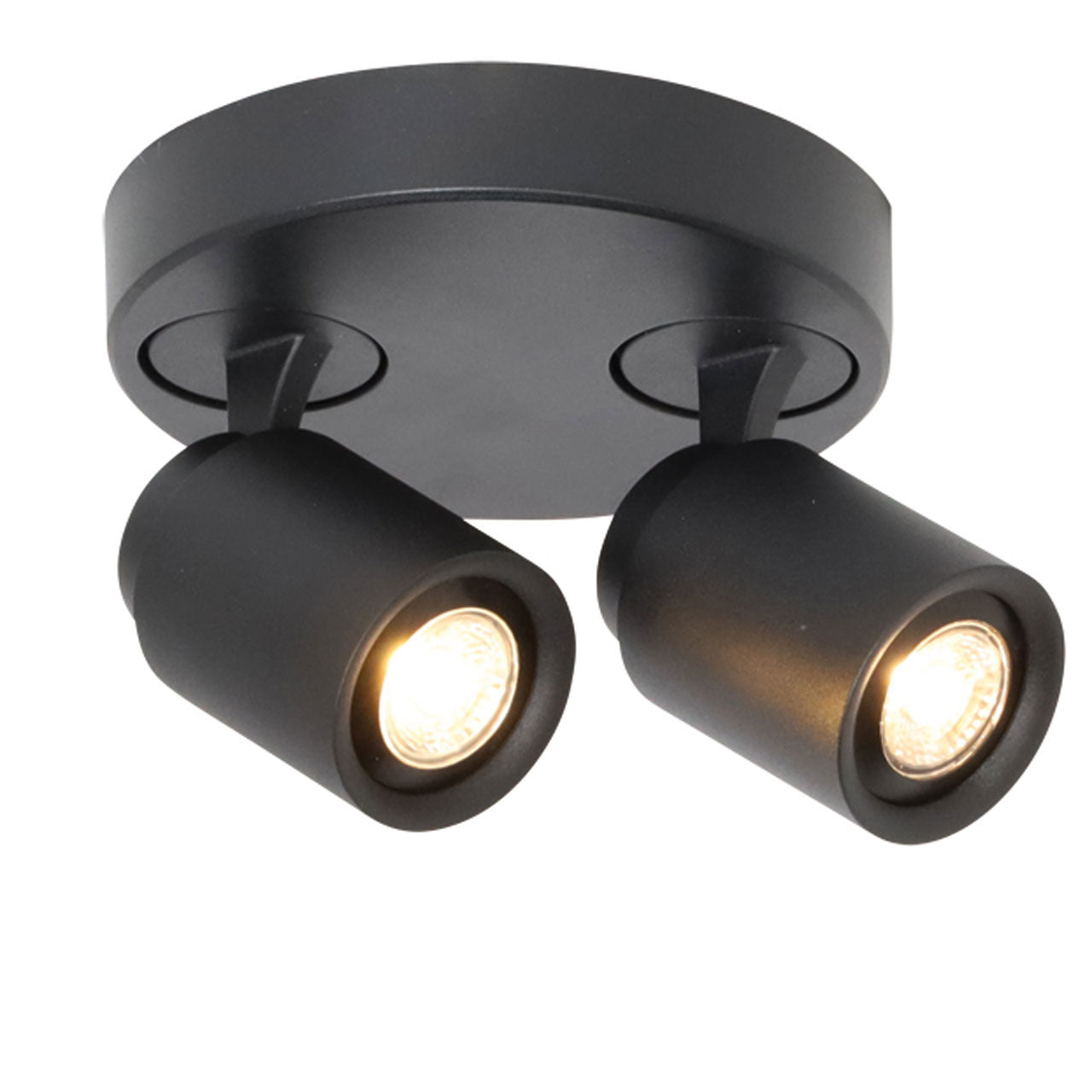 Freelight spot Razza - 2 lichts - 17 x 14 cm - zwart