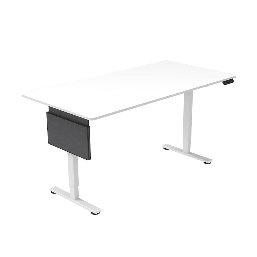 Home Deluxe In hoogte verstelbaar bureau wit 160 x 60 cm