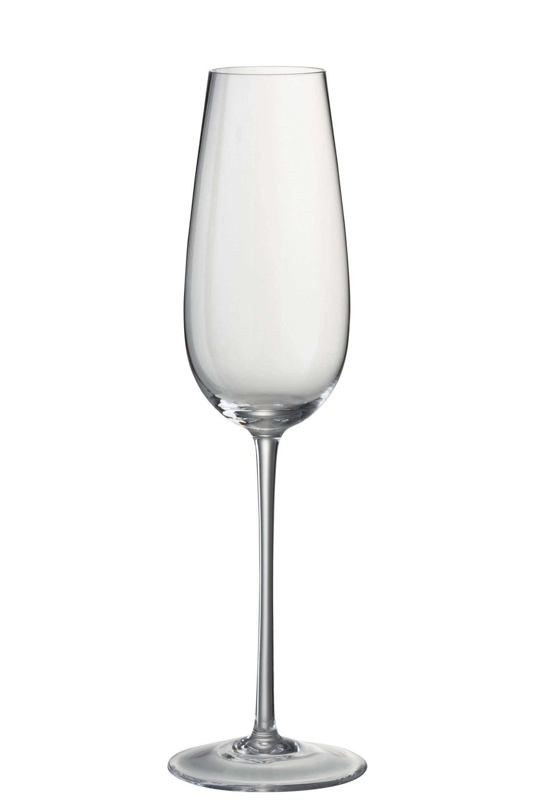 J-Line glas champagne Tia - glas - transparant - 6 stuks