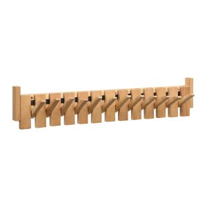 Home Deluxe Kapstok PORTE – 80 x 3,5 x 15 cm, lichtbruin
