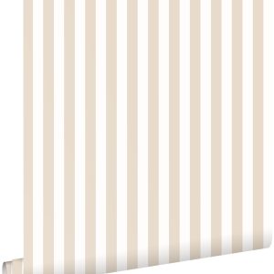 ESTAhome behang strepen beige en wit – 53 cm x 10.05 m – 130949 ESTAhome behang strepen beige en wit – 53 cm x 10.05 m – 130949