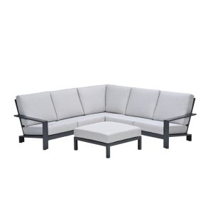 Garden Impressions loungeset Coba 4-delig donker grijs – valley sand Garden Impressions loungeset Coba 4-delig donker grijs – valley sand