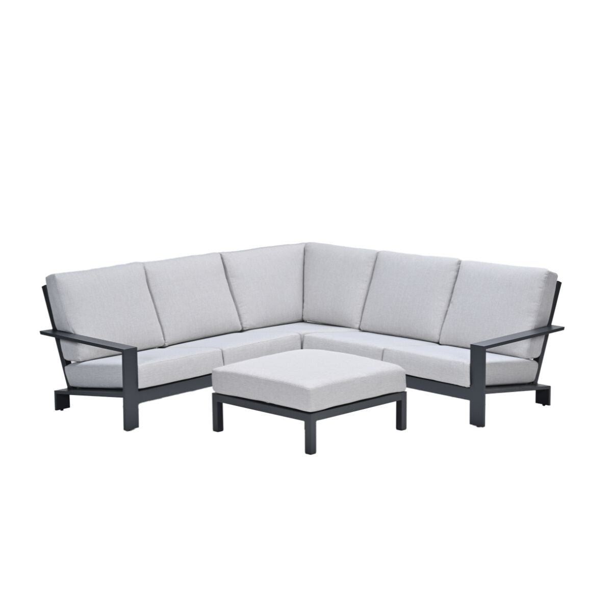 Garden Impressions loungeset Coba 4-delig donker grijs - valley sand
