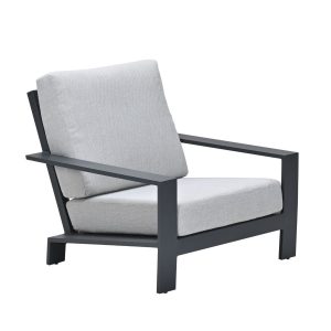 Garden Impressions loungestoel Coba donker grijs – valley sand