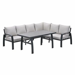 Garden Impressions lounge dining set Cameron desert sand – 3-delig – r Garden Impressions lounge dining set Cameron desert sand – 3-delig – r
