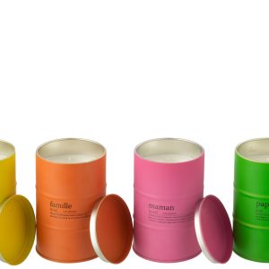 J-Line geurkaars Familie Spreuk Engels/Frans – Mimosa & Rose – mix – 4 J-Line geurkaars Familie Spreuk Engels/Frans – Mimosa & Rose – mix – 4