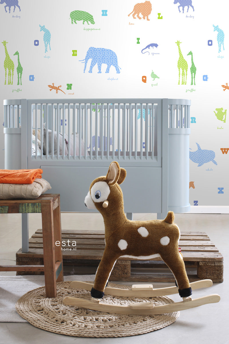 ESTAhome fotobehang dieren multicolor - 150 x 279 cm - 157320