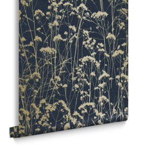 Graham & Brown Vliesbehang – Grace Midnight – 10mx52cm