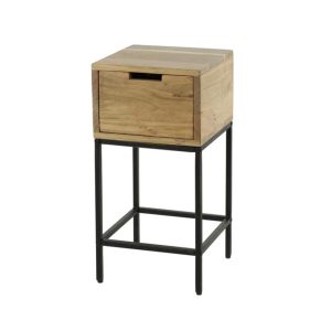 Giga Meubel Nachtkastje XS Flat – Naturel Hout – 1-Lade – 30x30x60cm Giga Meubel Nachtkastje XS Flat – Naturel Hout – 1-Lade – 30x30x60cm