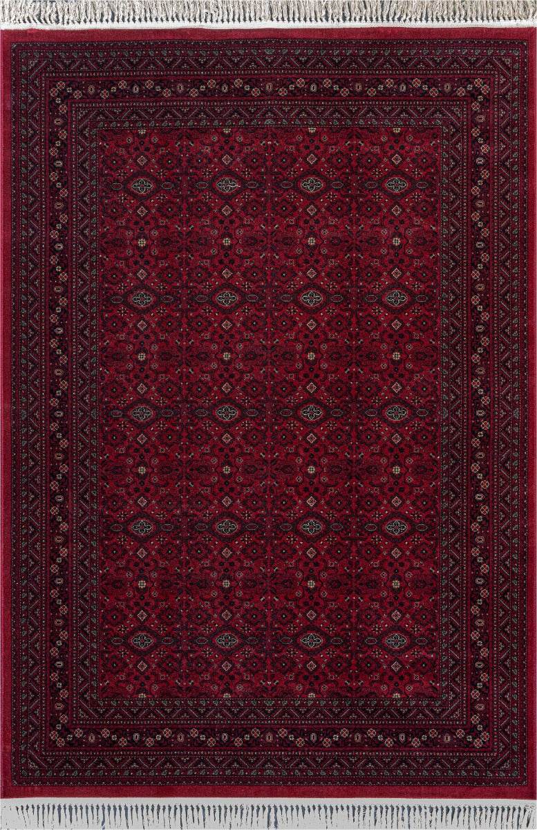 Interieur05 Vintage vloerkleed By Beppe rood met franjes - 160 x 230 c