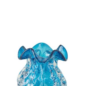 J-Line vaas Ralph – glas – blauw – small