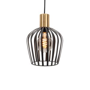 EGLO hanglamp Empoli – ø 40 cm – e27 – 1-lichts – metaal – zwart/goud EGLO hanglamp Empoli – ø 40 cm – e27 – 1-lichts – metaal – zwart/goud