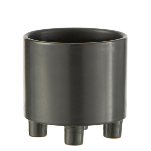 J-Line bloempot Smoke – keramiek – grijs/zwart – small – Ø 12.5 cm J-Line bloempot Smoke – keramiek – grijs/zwart – small – Ø 12.5 cm