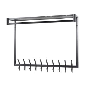 Giga Meubel Kapstok Roede – Zwart Metaal – 20 Haken – 100x27x80cm Giga Meubel Kapstok Roede – Zwart Metaal – 20 Haken – 100x27x80cm