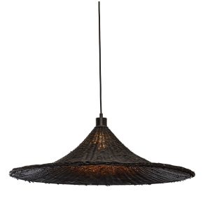 GOOD&MOJO hanglamp Borabora – zwart – Ø70cm GOOD&MOJO hanglamp Borabora – zwart – Ø70cm
