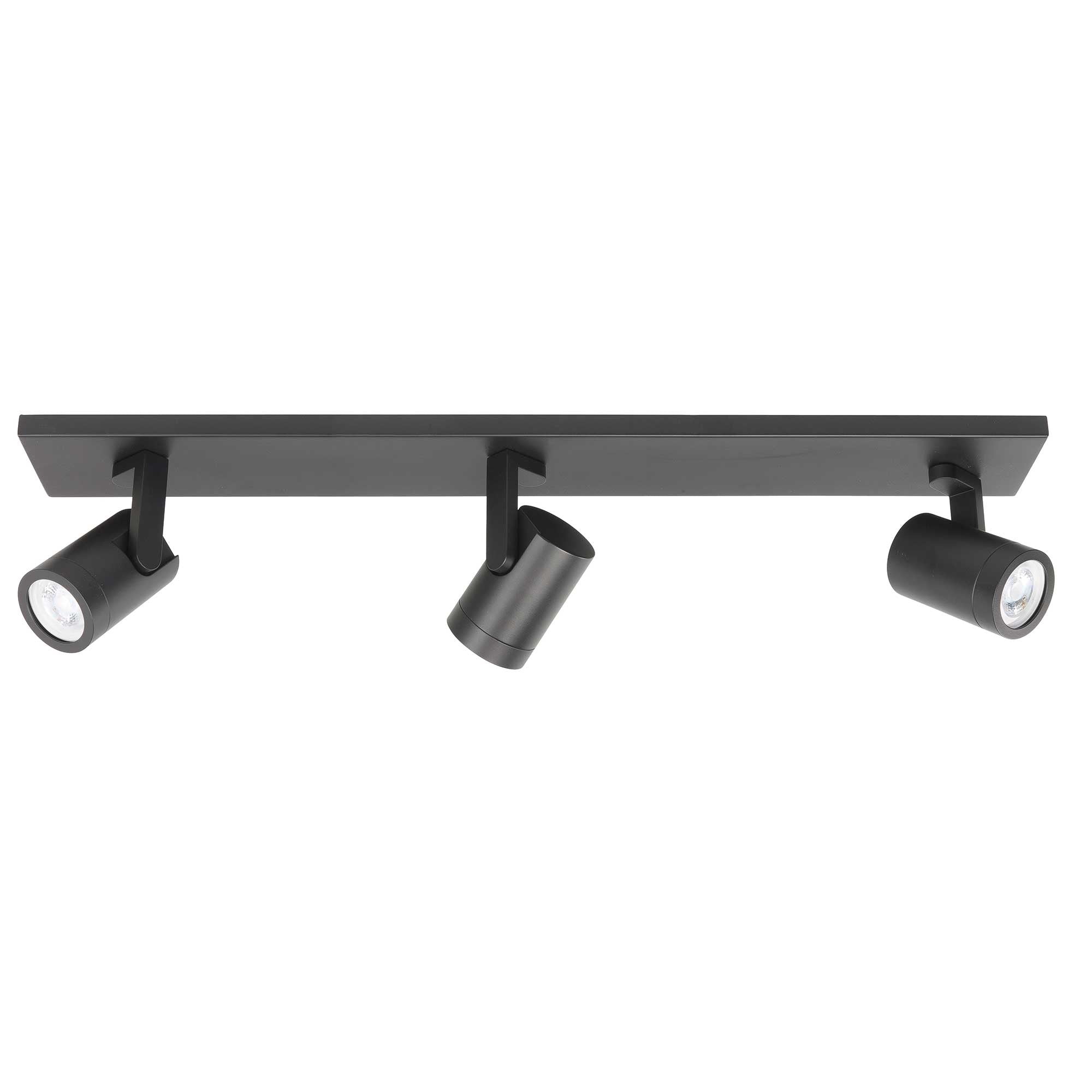 Highlight spot HALO - 3 lichts - 65 x 15 cm - zwart