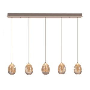 Highlight hanglamp Egg – 5 lichts – 108 x 155 cm – champagne Highlight hanglamp Egg – 5 lichts – 108 x 155 cm – champagne