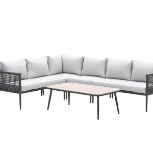 Garden Impressions lounge hoekbank Teramon – donkergrijs Garden Impressions lounge hoekbank Teramon – donkergrijs