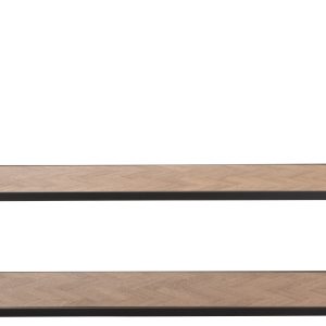 J-Line salontafel Zigzag Rechthoek – hout/metaal – naturel/zwart J-Line salontafel Zigzag Rechthoek – hout/metaal – naturel/zwart