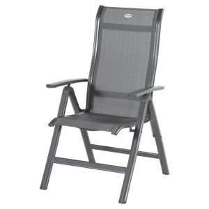 Hartman Tuinstoel Alice – Antraciet Aluminium – Verstelbaar