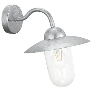 EGLO wandlamp buiten Milton – e27 – 31 cm – grijs