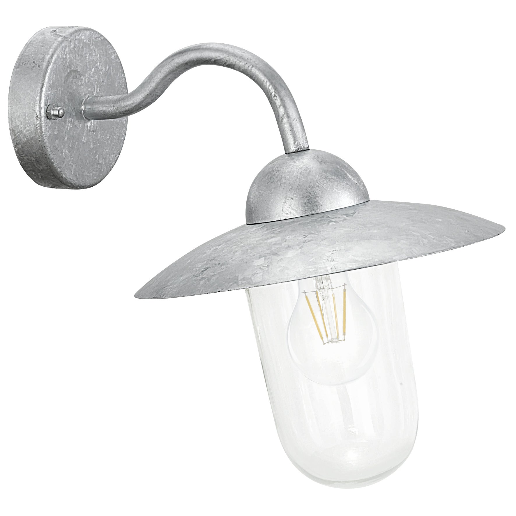 EGLO wandlamp buiten Milton - e27 - 31 cm - grijs
