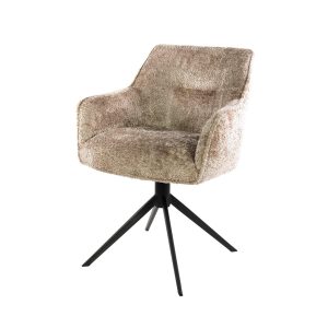 Giga Living Eetkamerstoel Pull – Zand – Draaibaar – Set van 2 Giga Living Eetkamerstoel Pull – Zand – Draaibaar – Set van 2