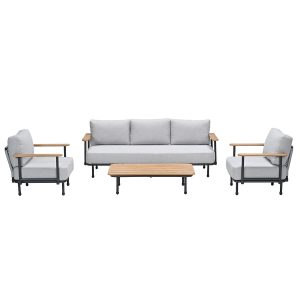 Garden Impressions Loungeset Emmely 4-delig – valley sand