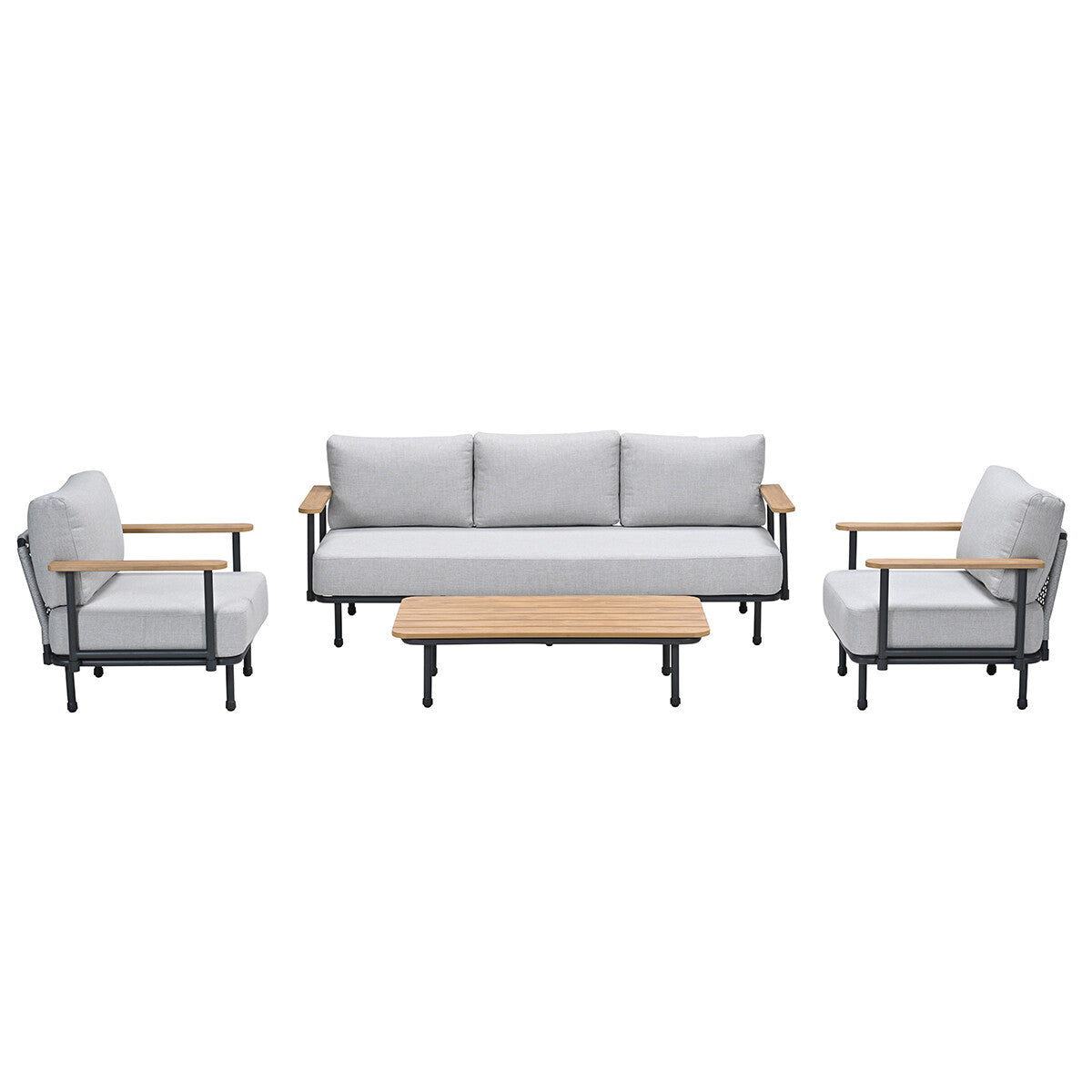 Garden Impressions Loungeset Emmely 4-delig - valley sand