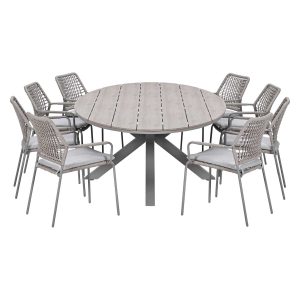 Garden Impressions Tuinset Natas 9-delig taupe – Tulli tuintafel 280×1 Garden Impressions Tuinset Natas 9-delig taupe – Tulli tuintafel 280×1