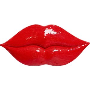 Kare Design Wanddecoratie rood lippen disco