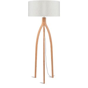 GOOD&MOJO vloerlamp Annapurna – bruin – Ø60cm