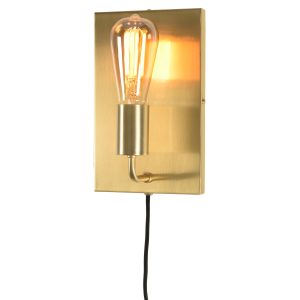 it's about RoMi wandlamp Madrid – goud – 15x10x25cm