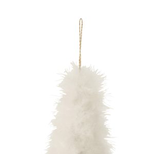 J-Line hanger Kerstboom – veren – wit – 3 stuks J-Line hanger Kerstboom – veren – wit – 3 stuks