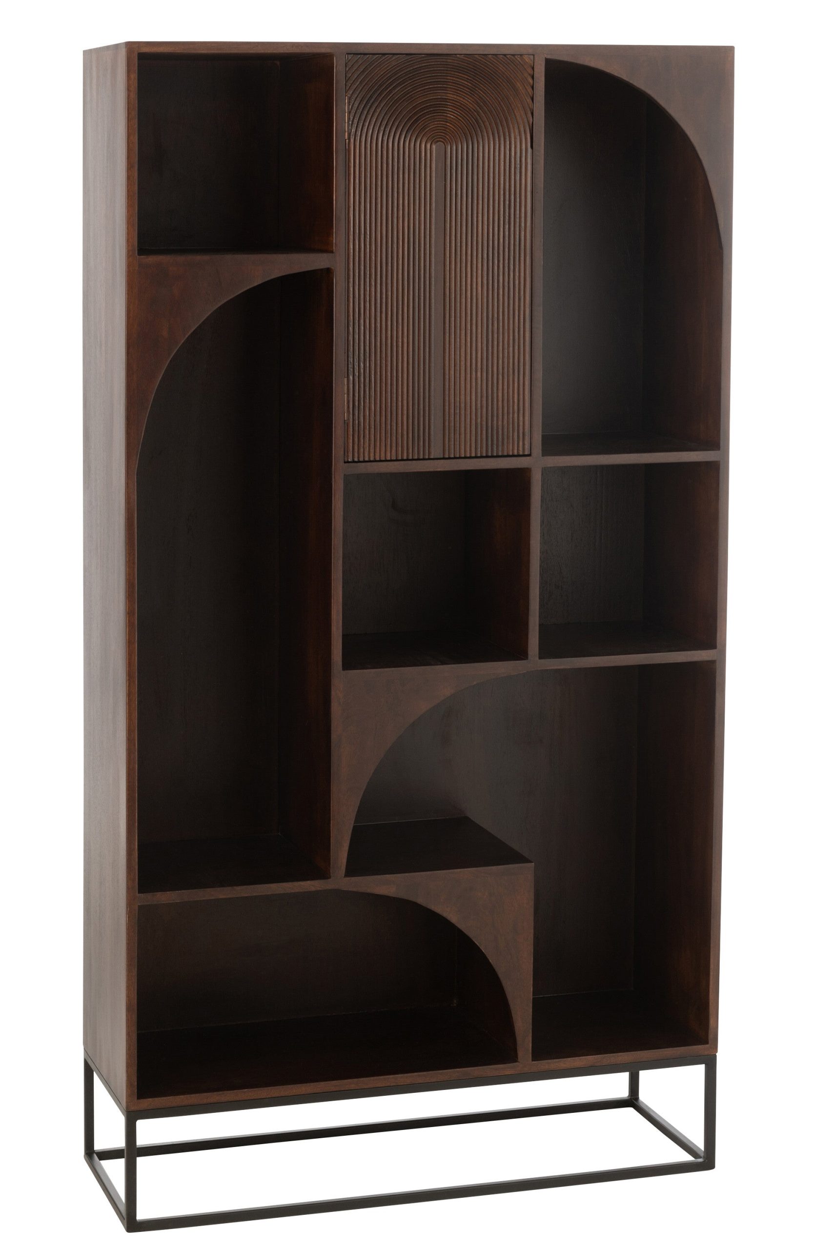 J-Line rek Mode - mango hout/mdf - bruin