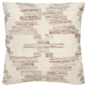 J-Line kussen Etnisch Kruis – wol/katoen – creme/beige