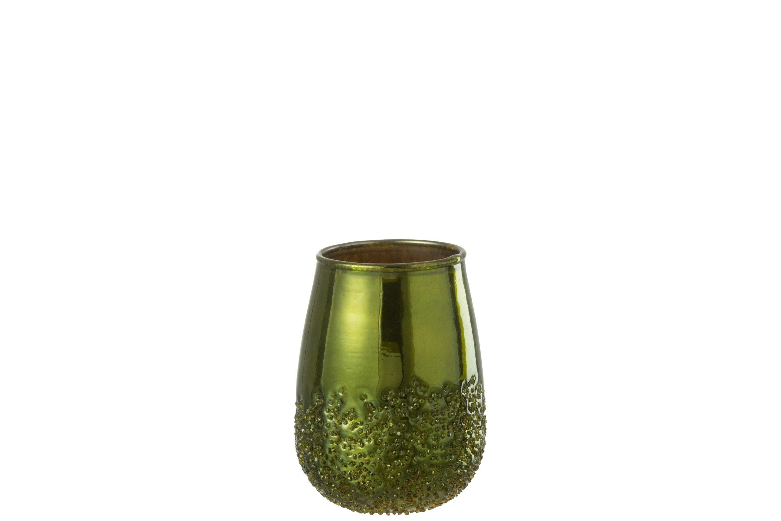 J-Line kaarshouder Spiegel - glas - groen - small - 2 stuks