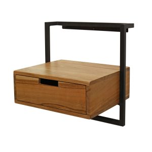 Giga Meubel Nachtkastje Air – Naturel Acaciahout – 44x35x45cm