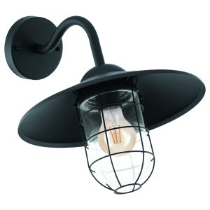 EGLO wandlamp buiten Melgoa – e27 – 30 cm – zwart